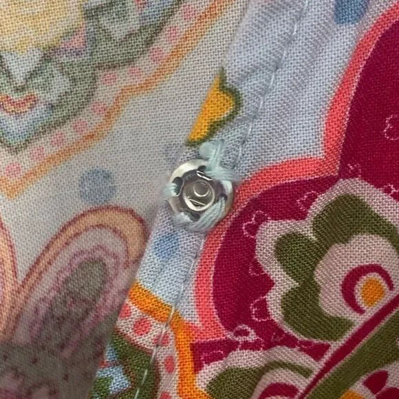 1. State Pink and Orange Ruffled Bell Sleeve Blouse - Picture 7 of 12